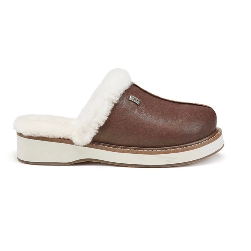 AUSTRALIA LUXE COLLECTIVE Supper Beva vegan leather mules. Wm. U.S. size 7. NEW